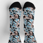Camo Pattern - Grayish Red Blue Black Sokken (Top)
