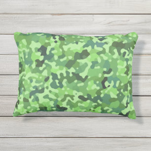 Camo Pattern Green Sinaasappel Bruin Blauw Oranje Buitenkussen