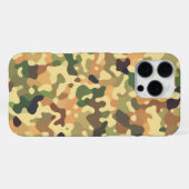 Camo Pattern - Groen Oranje Bruin Zwart iPhone Hoesje (Achterkant horizontaal)