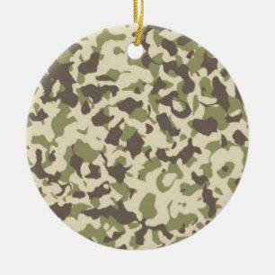 Camo Pattern Keramisch Ornament