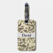 Camo Pattern Naam toevoegen Bagagelabel (Achterkant verticaal)