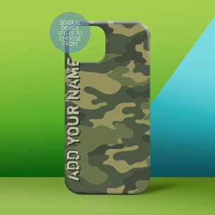 Camo Pattern - Personaliseren met Jouw naam iPhone 16 Plus Hoesje