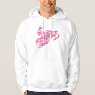 Camo Pink op zwarte pagina Hoodie