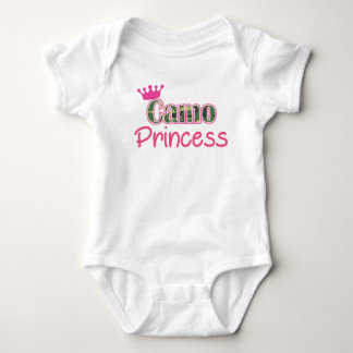 Camo Princess Baby Girl Shirt-Romper - Bodysuit