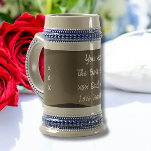 Camo Print Best Dad Ever Script Naam Classic Cool Bierpul