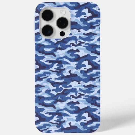 Camo Print iPhone 15 Pro Max Coque (Verso)