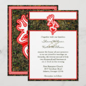 Camo Red Eigen contourkleur uitnodigen Kaart (Voorkant / Achterkant)