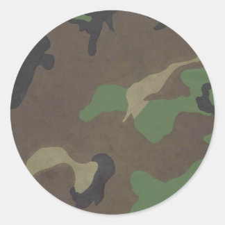 Camo Ronde Sticker