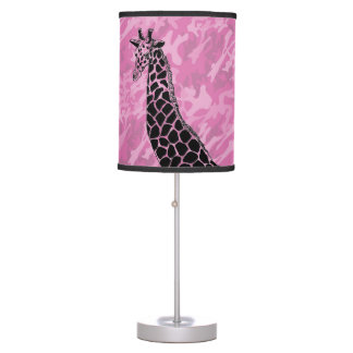 Camo rose Giraffe II - Lampe de table