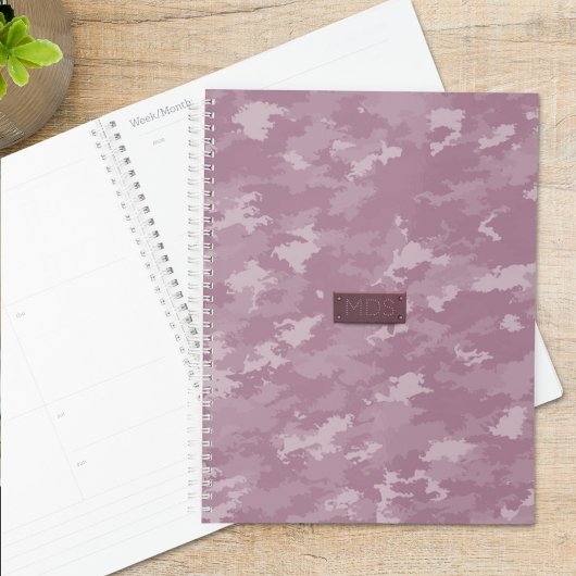 Camo rose Moderne Camouflage Monogramme