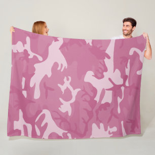 Camo Roze Fleece Deken