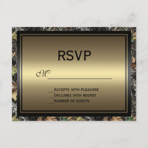 Camo RSVP Briefkaart