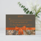 Camo RSVP-kaart RSVP Kaartje (Staand voorkant)