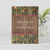 Camo Rustic Faire-part de mariage (Debout devant)