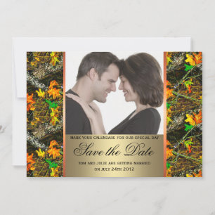 Camo Save the Date Photo