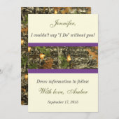 Camo Serez-vous ma femme de ménage Invitation (Devant / Derrière)