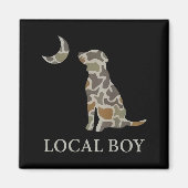 Camo Southern Local Boy Duck Hunting Black Lab Out Magneet (Voorkant)