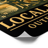 Camo Southern Local Boy Duck Hunting Black Lab Out Poster (Hoek)