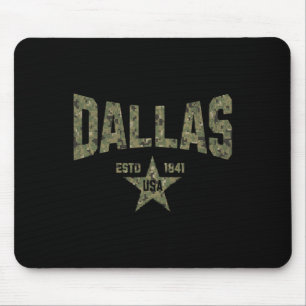 Camo Souvenir VS Ster Dallas Texas Muismat