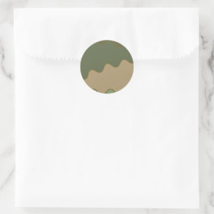 Camo-Sticker Ronde Sticker