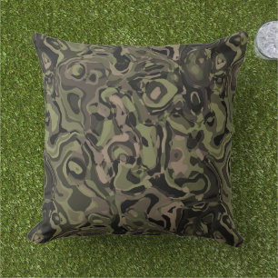 Camo Swirl Buitenkussen
