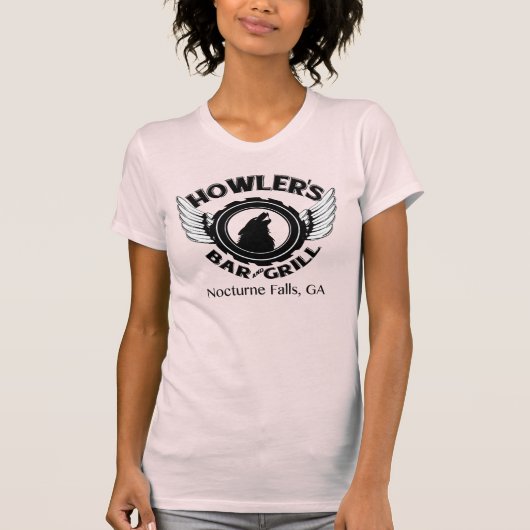 Camo T-shirt Howler in Roze (Voorkant)