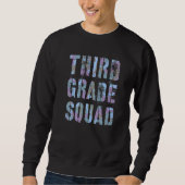 Camo Third Grade Squad Teacher Hello 3rd Grader Vi Trui (Voorkant)