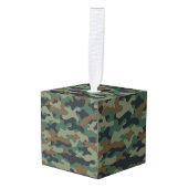 Camo Tissue Box Holder Kubus Ornament (Voorkant hoekig)