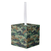 Camo Tissue Box Holder Kubus Ornament (Achter hoekig)