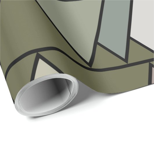 Camo Triangles Cadeaupapier (Rol Hoek)