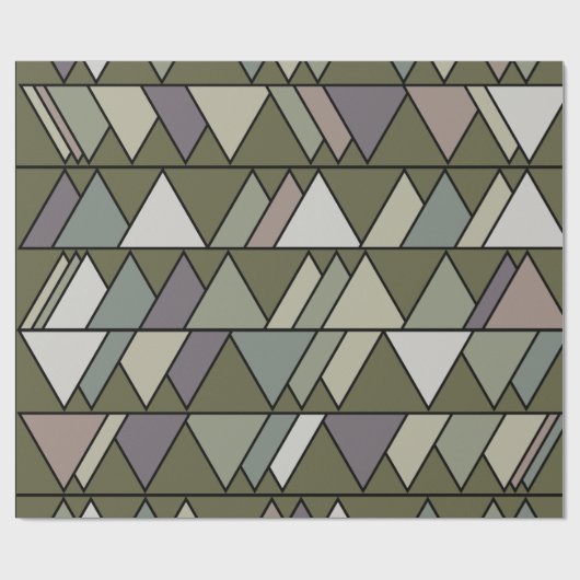 Camo Triangles Cadeaupapier (Vlak)