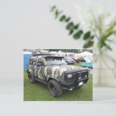 Camo Truck Briefkaart (Staand voorkant)