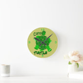 Camo Turtle Clock Ronde Klok (Huis)