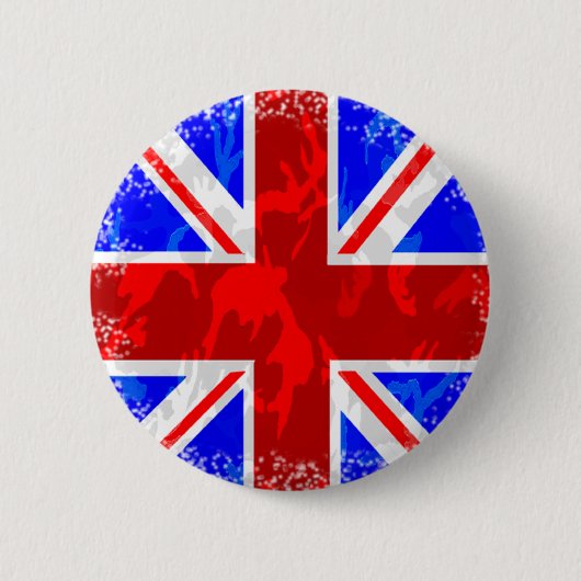 Camo Union Jack Ronde Button 5,7 Cm (Voorkant)