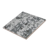 Camo Urban Grey Pixel Tegeltje (Zijkant)