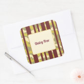Camo Urban Stripe Patten Dietary Requirement  Vierkante Sticker (Envelop)