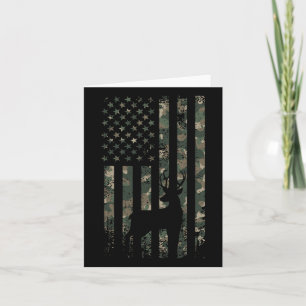 Camo Us Flag Deer Elk Buck Camouflage Hunting Hunt Kaart