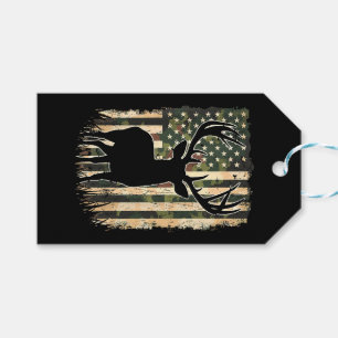 Camo US Vlag Heren Jagen Camouflage Hunter Cadeaulabel