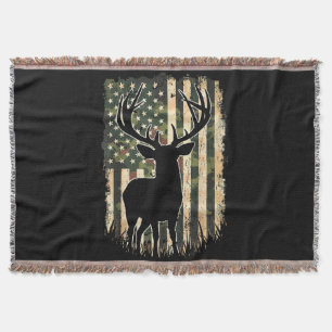 Camo US Vlag Heren Jagen Camouflage Hunter Deken