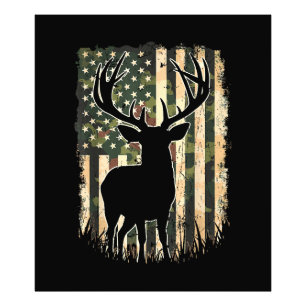 Camo US Vlag Heren Jagen Camouflage Hunter Foto Afdruk