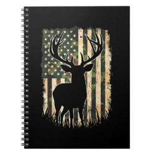 Camo US Vlag Heren Jagen Camouflage Hunter Notitieboek