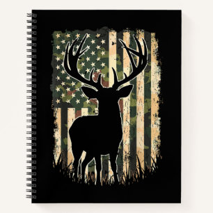 Camo US Vlag Heren Jagen Camouflage Hunter Notitieboek