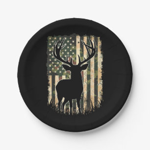 Camo US Vlag Heren Jagen Camouflage Hunter Papieren Bordje