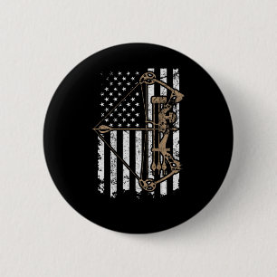 Camo Verenigde Staten Vlag Boogschieten Compound B Ronde Button 5,7 Cm