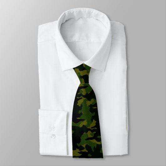 Camo vert brut Camouflage militaire Hommes Cravate (Attaché)