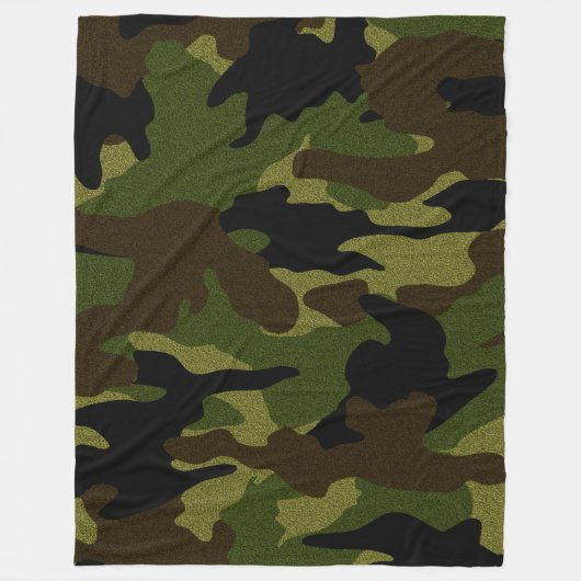 Camo Vert Brut Militaire Personnalisé Couvertures (Devant)