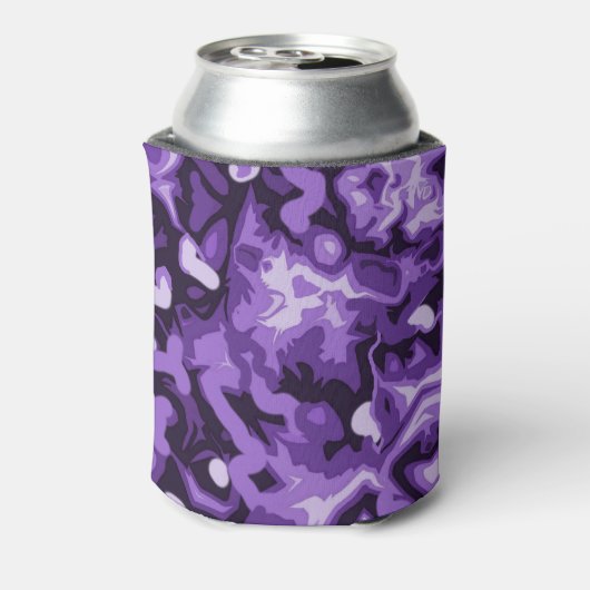 Camo Violet Peut Bouteille Glacière Stocker Stuffe (Can Dos)