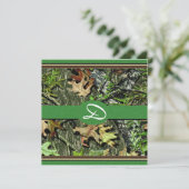 Camo Wedding Invitations Kaart (Staand voorkant)