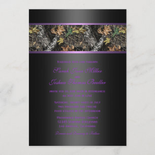 Camo Wedding Invitations Kaart