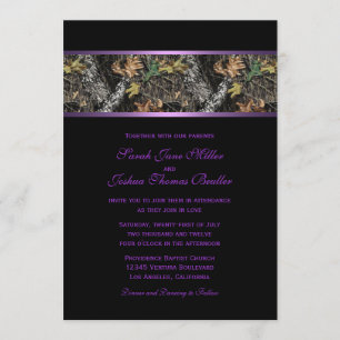 Camo Wedding Invitations Kaart